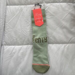 Limited Edition Fenty Beauty Sage Green Casual Socks